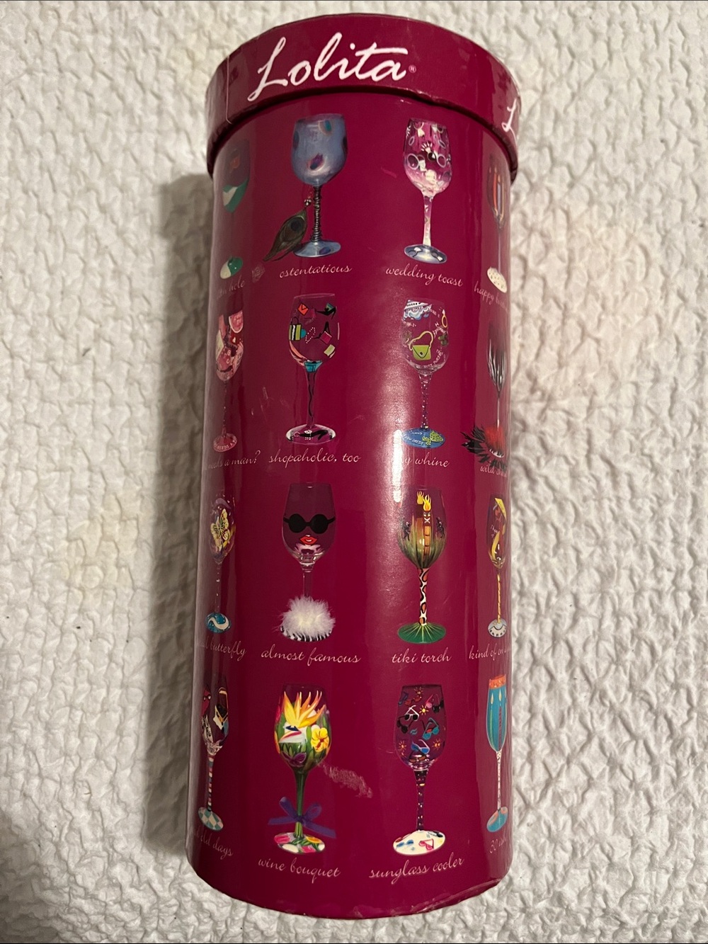 Lolita Handpainted Wine Glass 21
